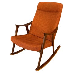 Vintage Sculptural Teak Rocking Chair by Igmar Relling for Westnofa