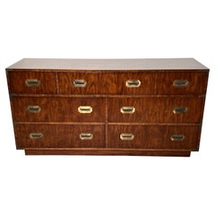 Mid Century Campaign Dresser in the style of Henredon