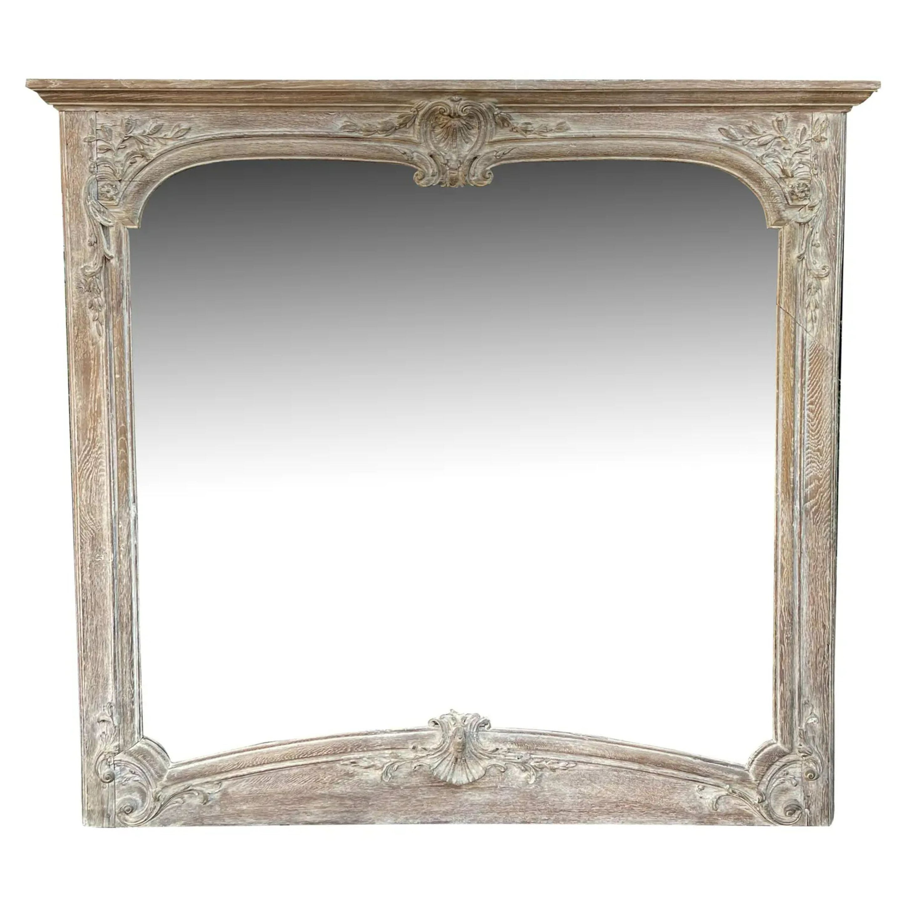 Antique Gustavian Style Swedish Empire Mantel Mirror, 19th Century