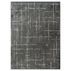 Tapis de sol contemporain géométrique de luxe