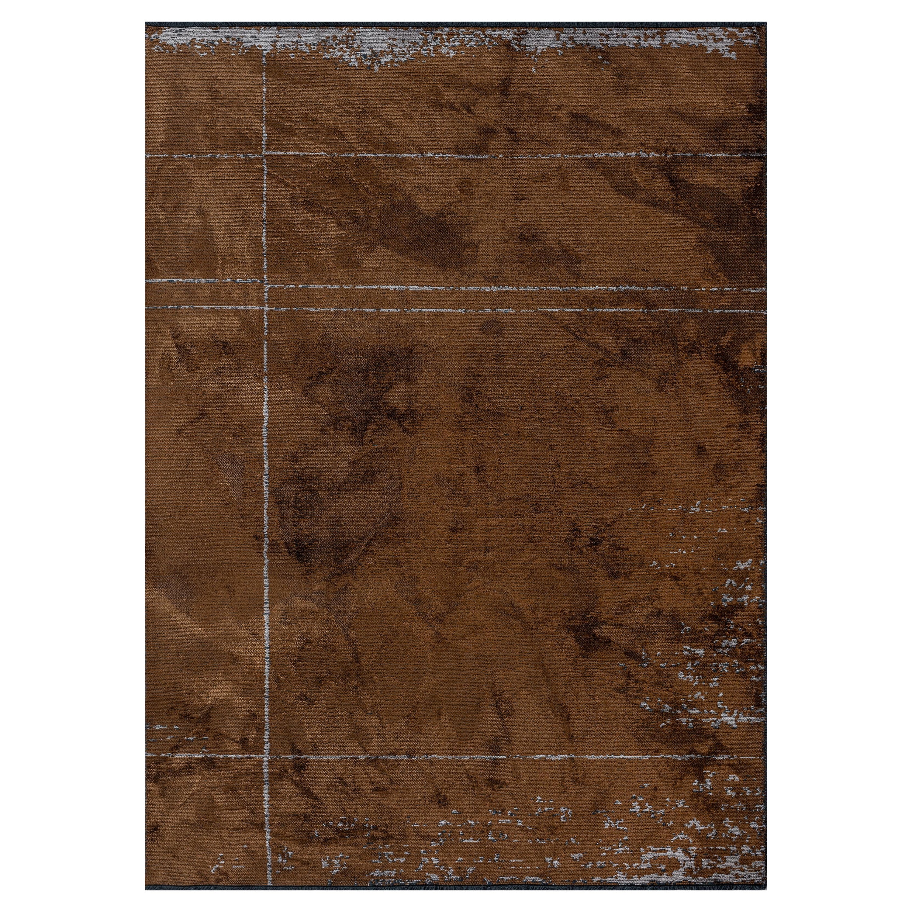 For Sale:  (Brown) Modern Abstract Luxury Area Rug