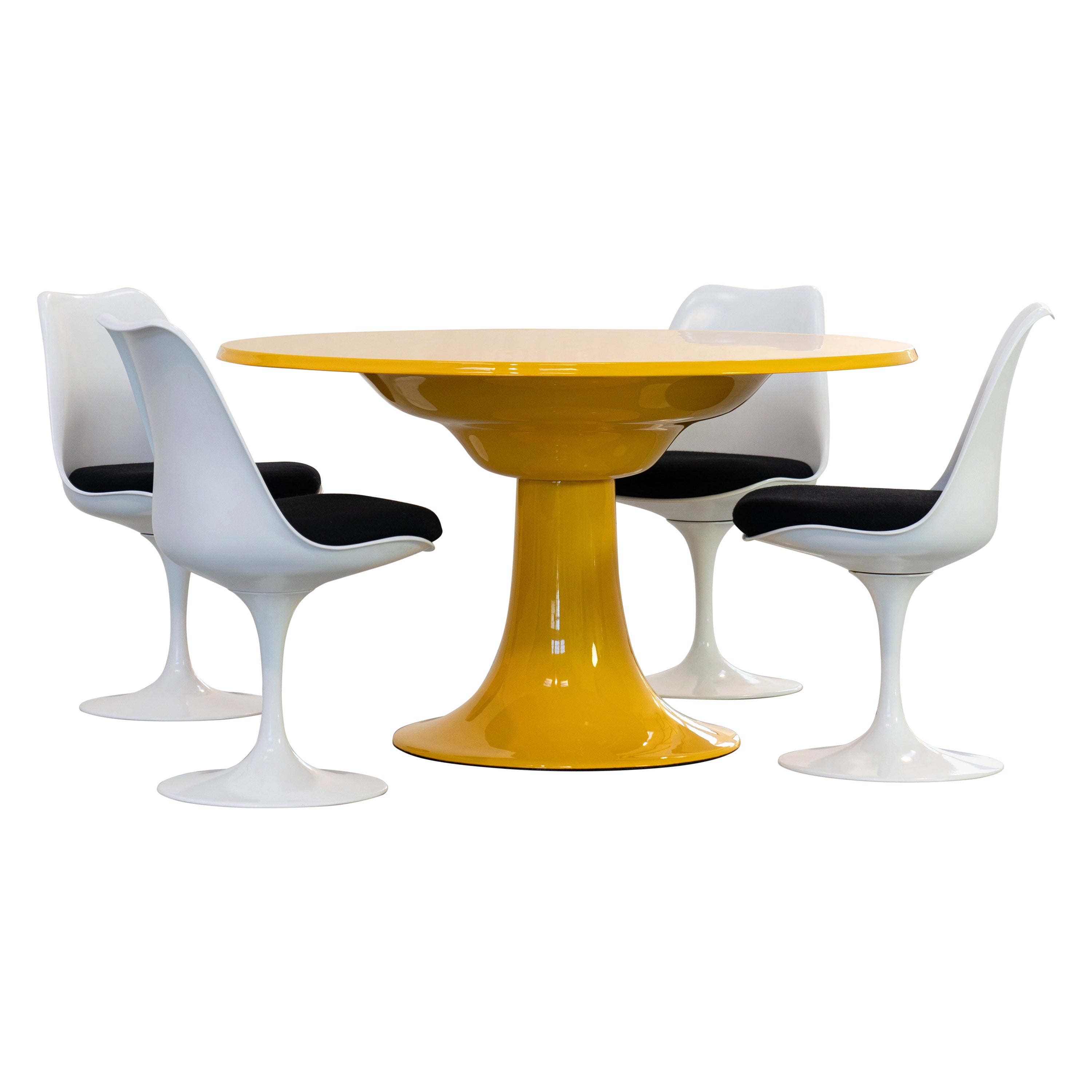 Otto Zapf Dining Table 1967 Zapfmöbel Germany Yolk Yellow Mid Century Modern For Sale