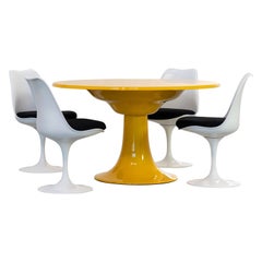 Otto Zapf - Column Dining Table, 1967 by Zapfmöbel, Germany - in Yolk Yellow!