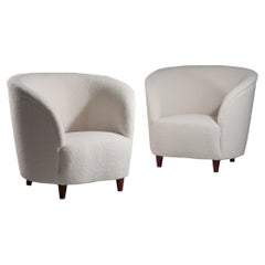 Elna Kiljander, Pair of Finnish 1930s Modernist Lounge Chairs