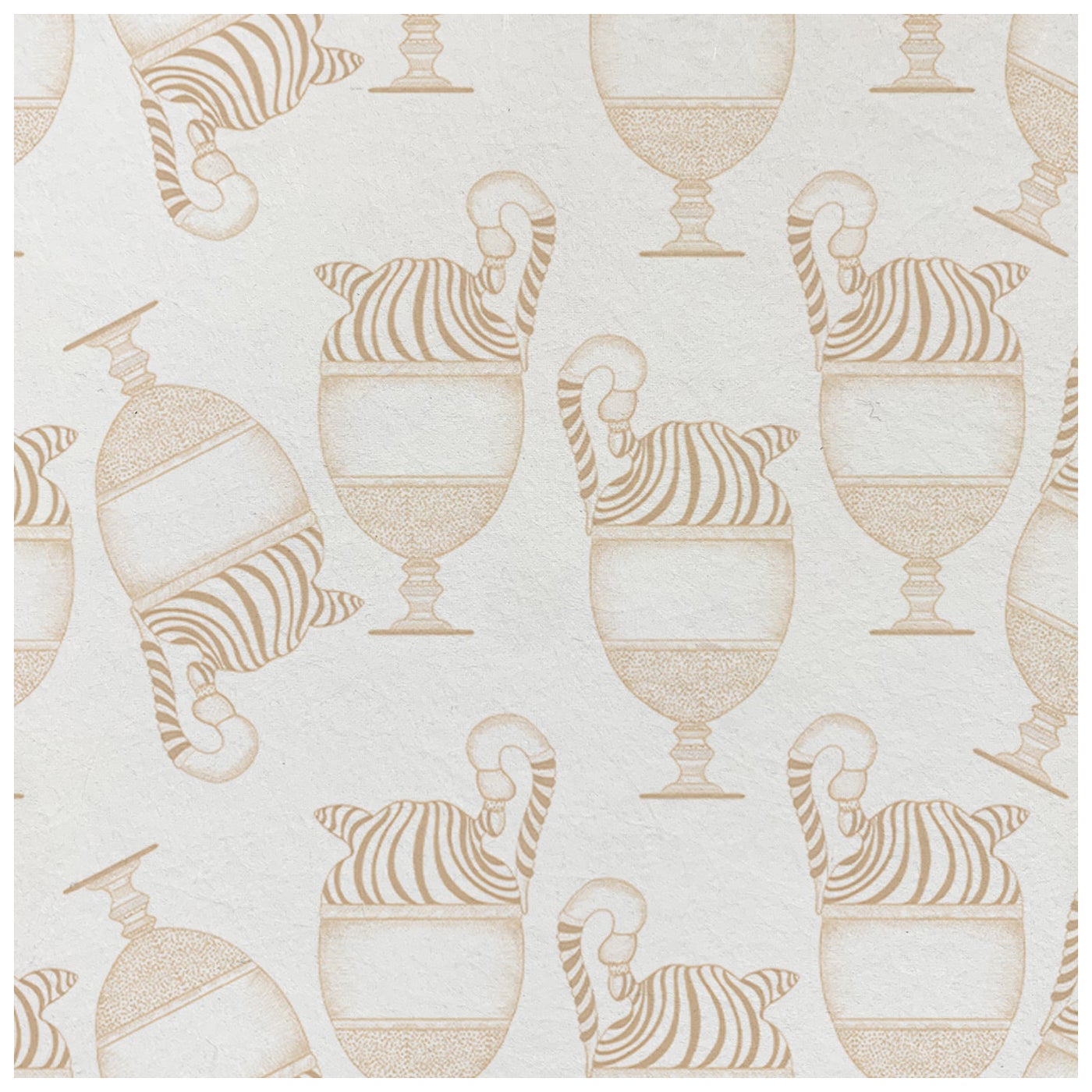 Fontana Bianco & Nocciola Wallpaper - Essenziali collection For Sale