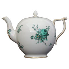 Antique Teapot, Derby Porcelain Works, circa 1775