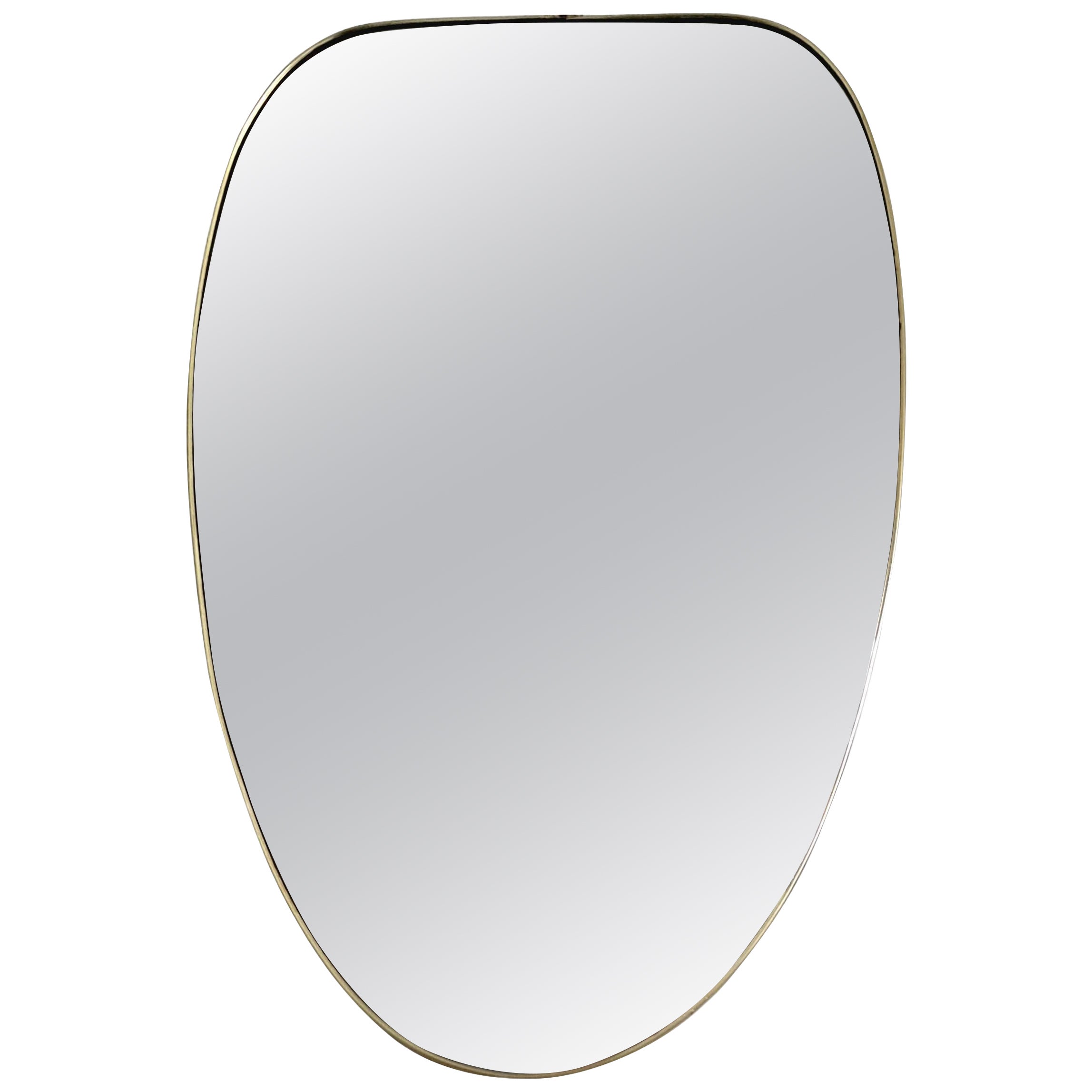 Italian Brass Wall Mirror