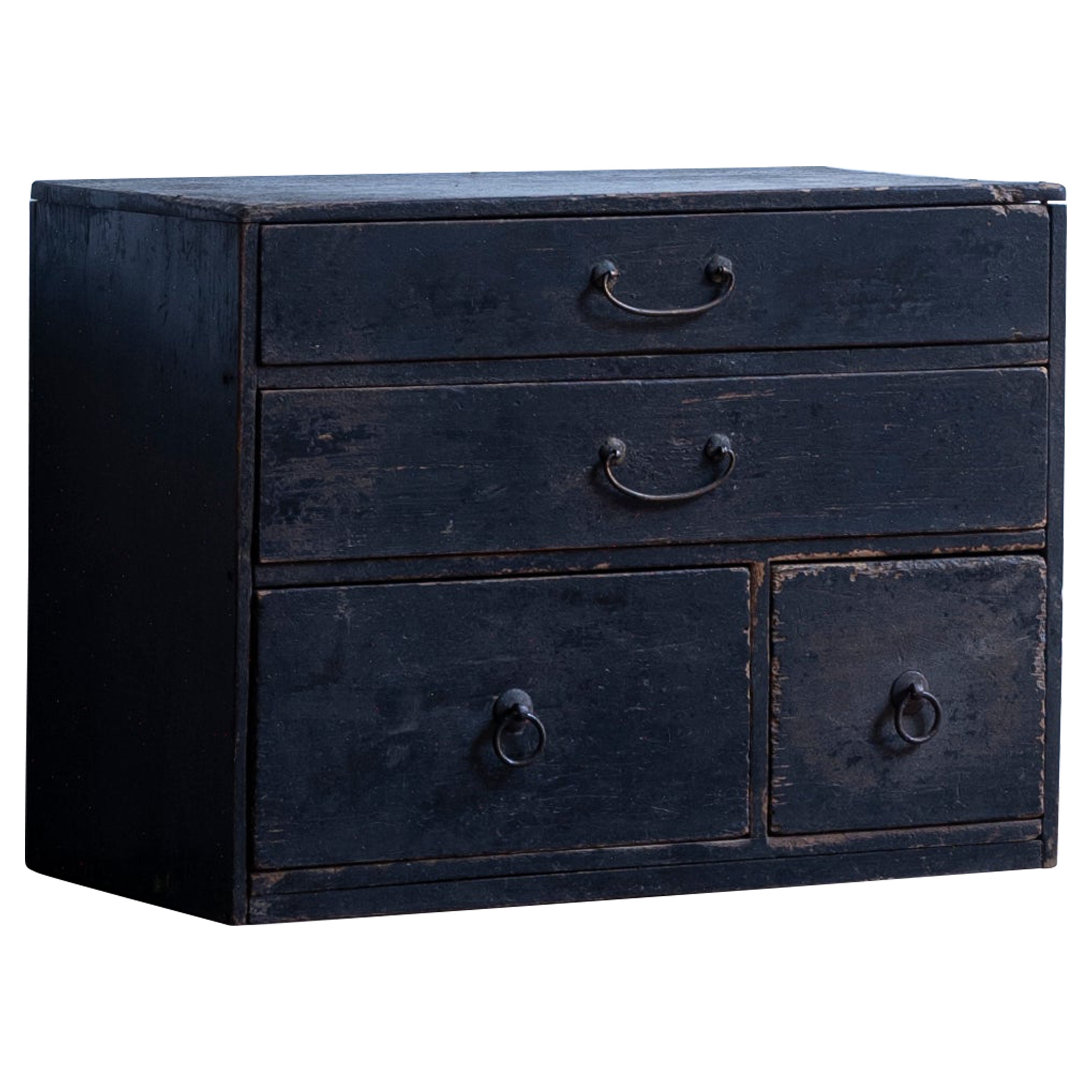 Antique Small Chest of Drawers from 19th Century, Japan