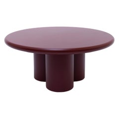 Objet 059 Mdf Table basse rouge 90 par NG Design