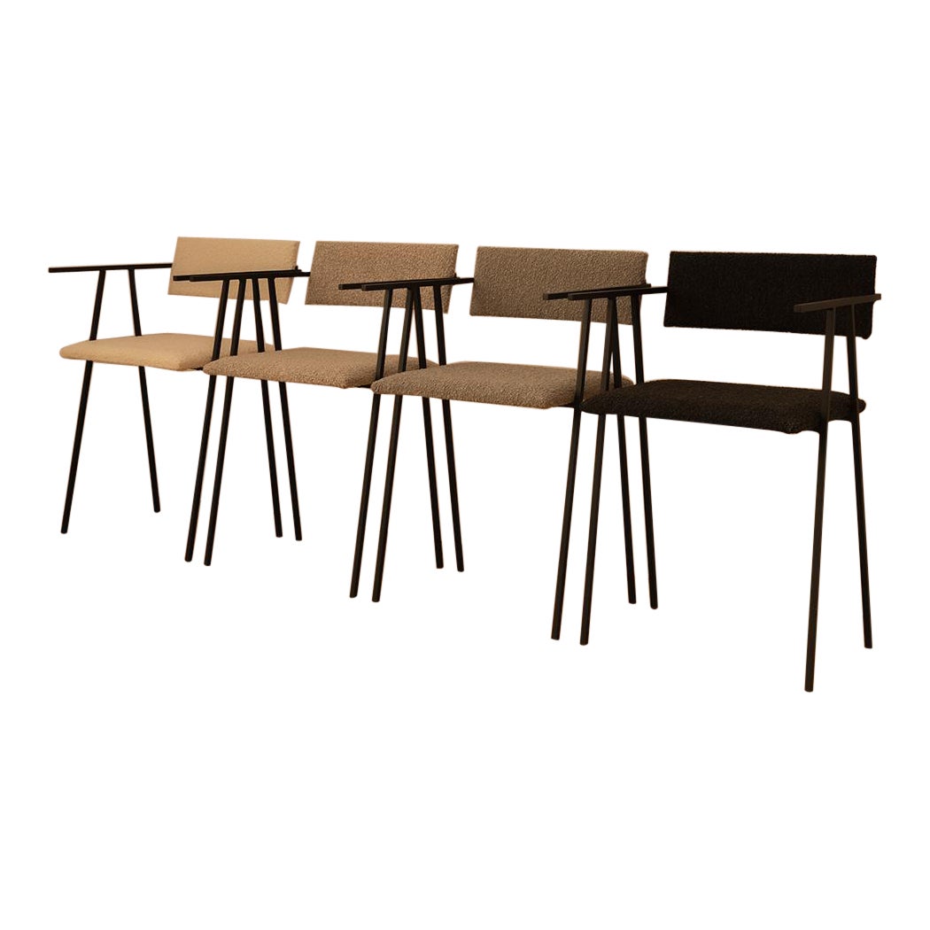 Satz von 4 Objekt 058 Stühlen von NG Design im Angebot
