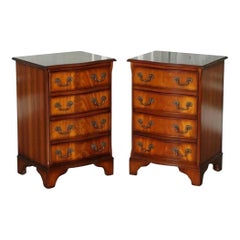Pair of Georgian Style Nightstands Bedside End Side Tables