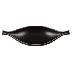 Stig Lindberg for Gustavsberg. "Pungo" ceramic bowl in black glaze. 1960s. 