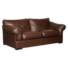 Java Brown Leather 2 Seater Sofa Part of Suite by John Lewis
