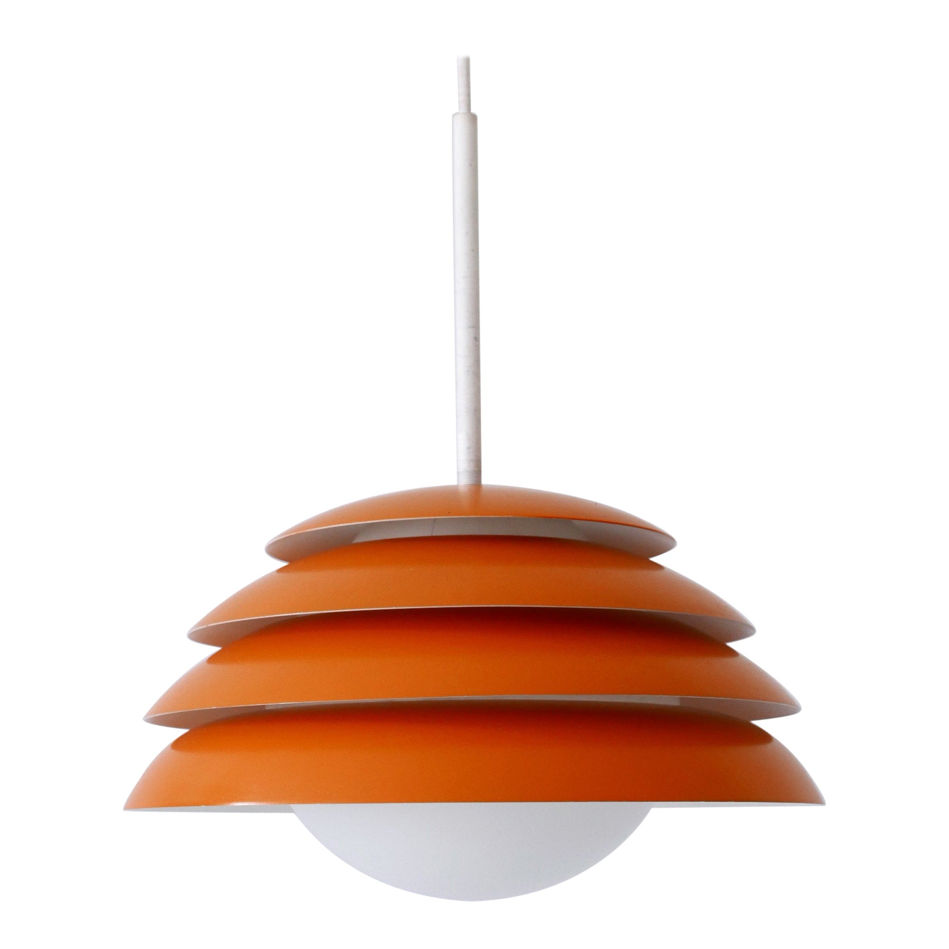 Rare & Elegant Mid Century Modern Pendant Lamp or Hanging Light Germany 1960s For Sale