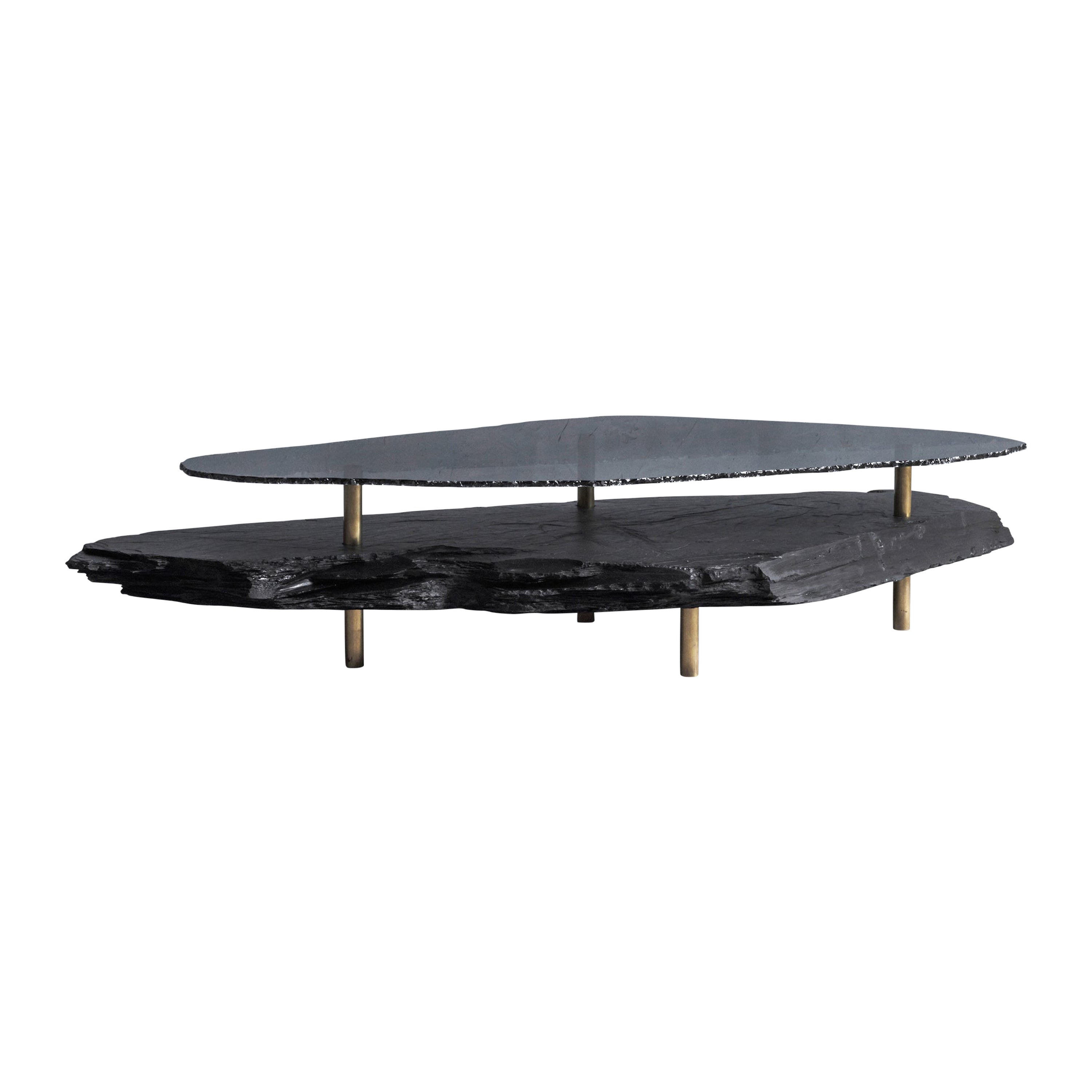 Beautiful Slate-Topped Coffee Table by Henredon at 1stDibs