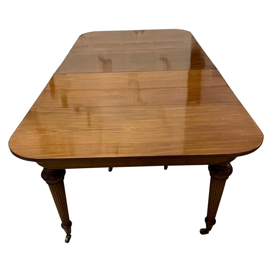 Superb Quality Metamorphic Antique Figured Mahogany Extending Dining Table