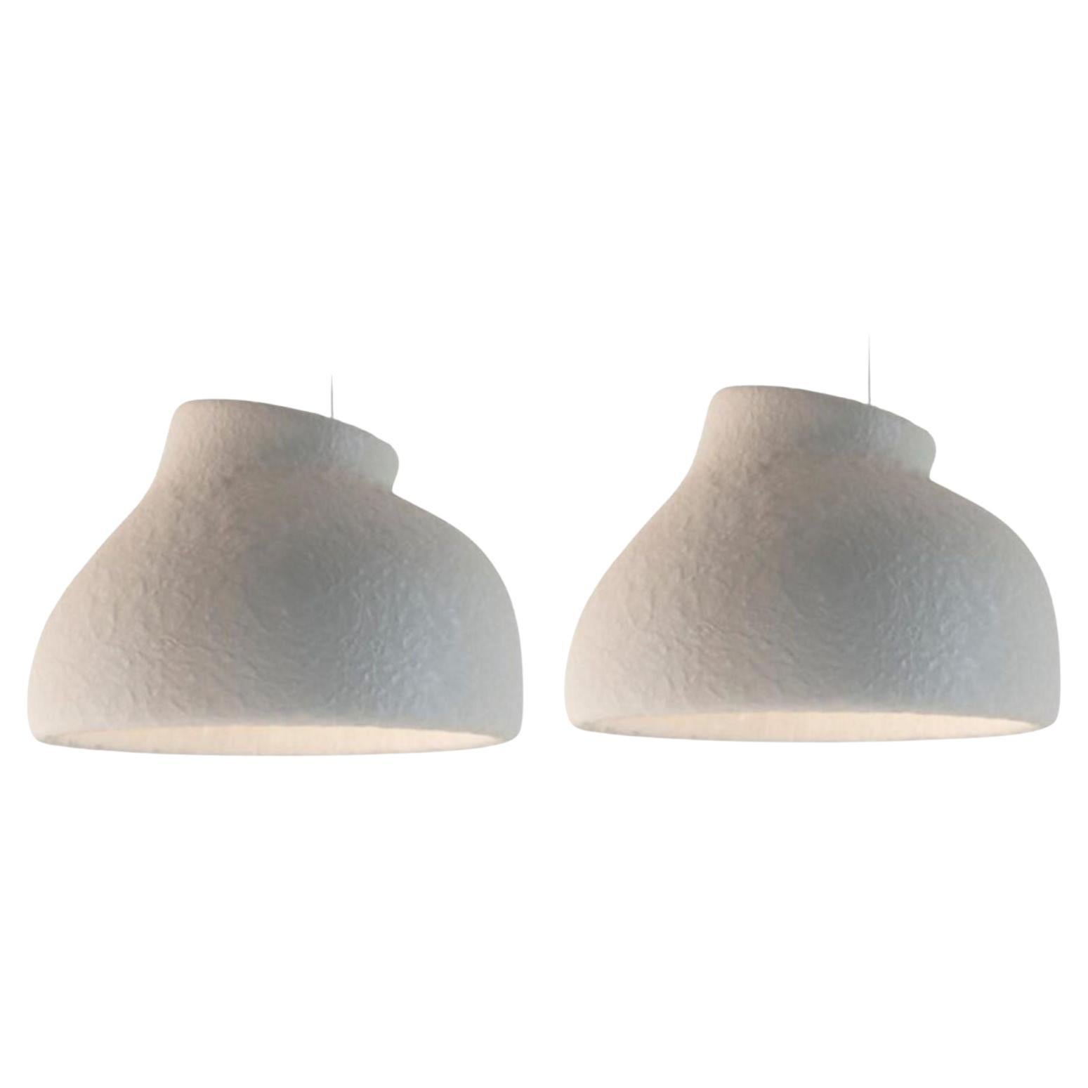 Set of 2 Big Pendant Lamps by Faina