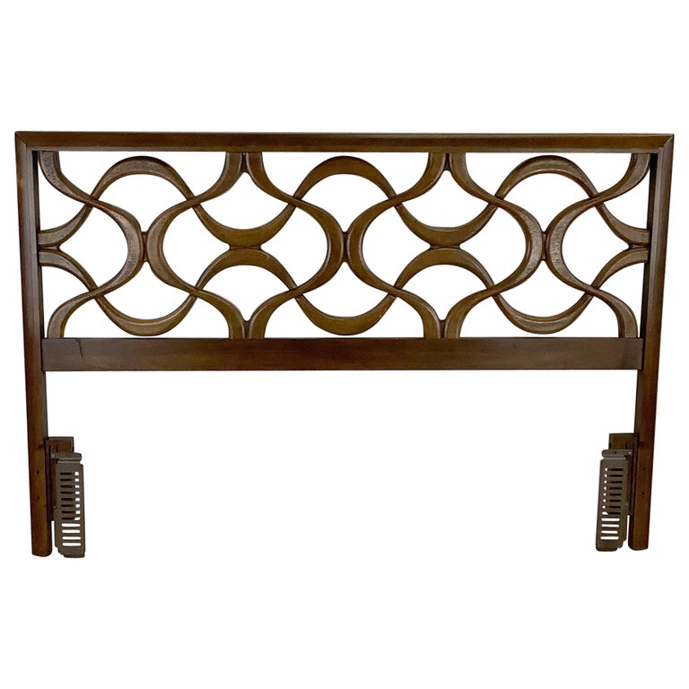 MidCentury Full Size Decorative Headboard For Sale at 1stDibs