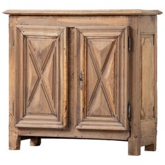 Rustic Solid Oak Cabinet, France, 1920s