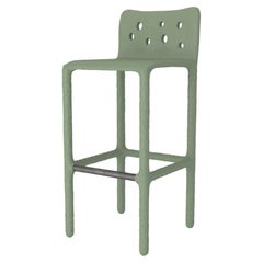 Green Sculpted Contemporary Chair by Faina