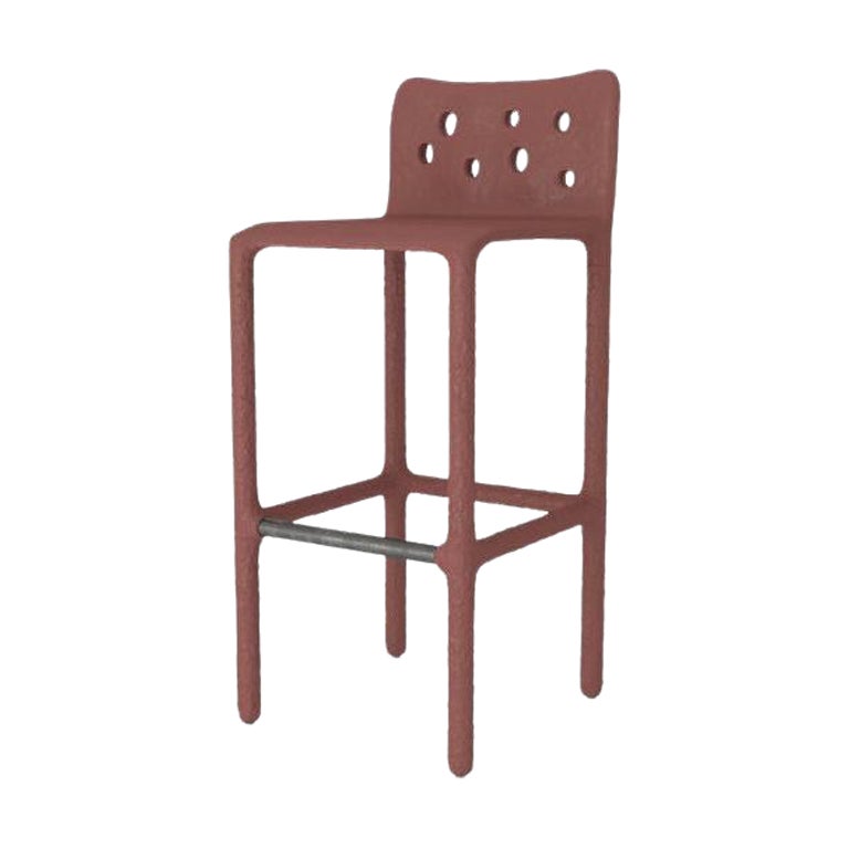 Red Sculpted Contemporary Chair by Faina For Sale