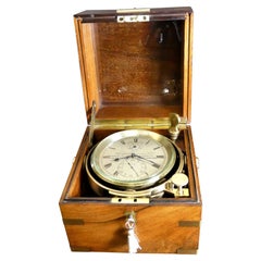 Marine-Chronometricometer mit zwei Tagen von Whyte, Thompson & Co, Glasgow und South Sheilds