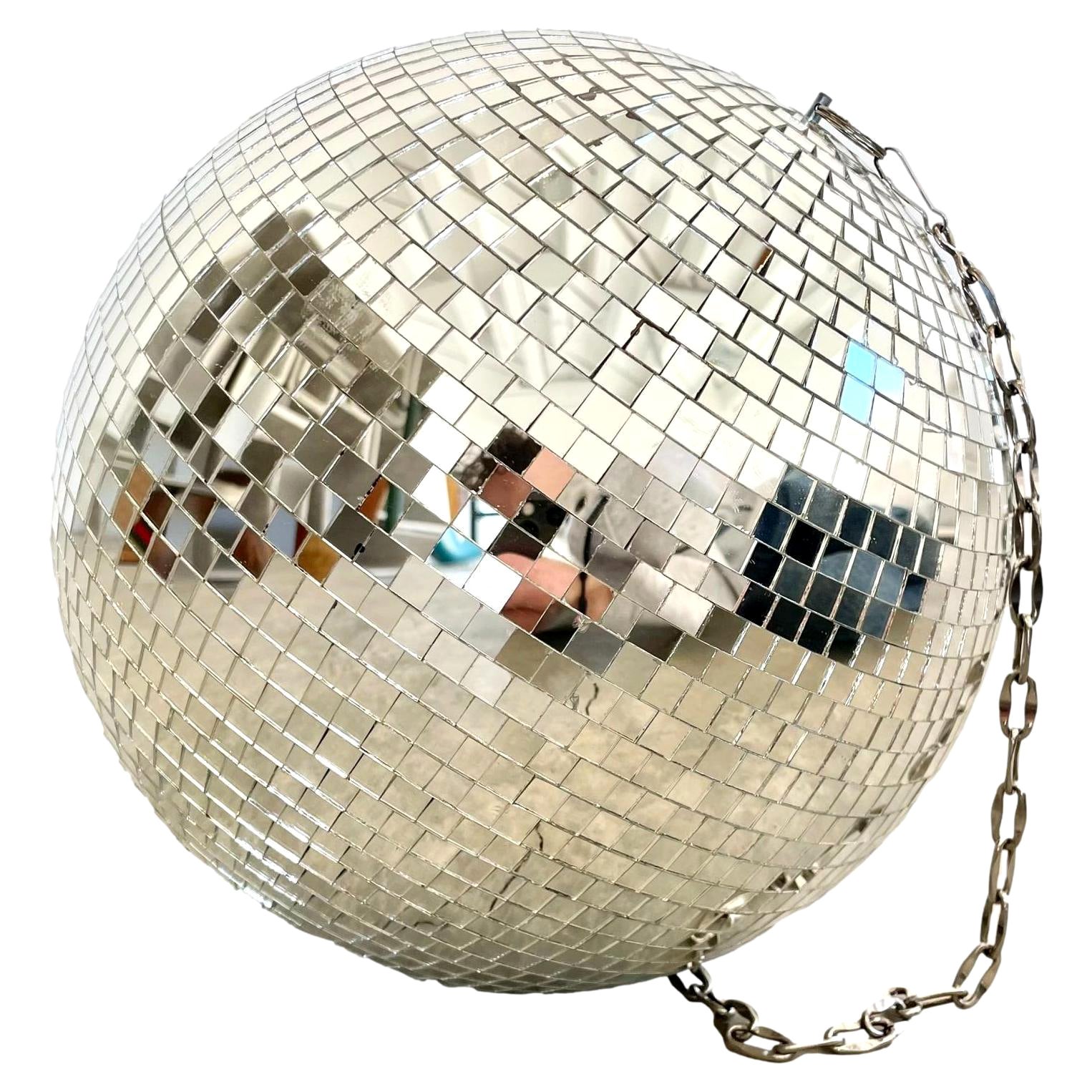 Mosaic Glass Disco Ball, 1970s USA