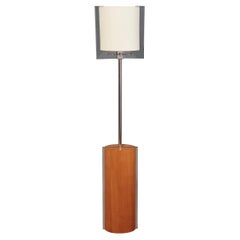 Fontana Arte by Nathalie Grenon Floor Lamp in Glass and Wood, Italy 1990