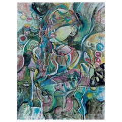 Abstract Figurative Painting "13th Floor" by Jason Stallings