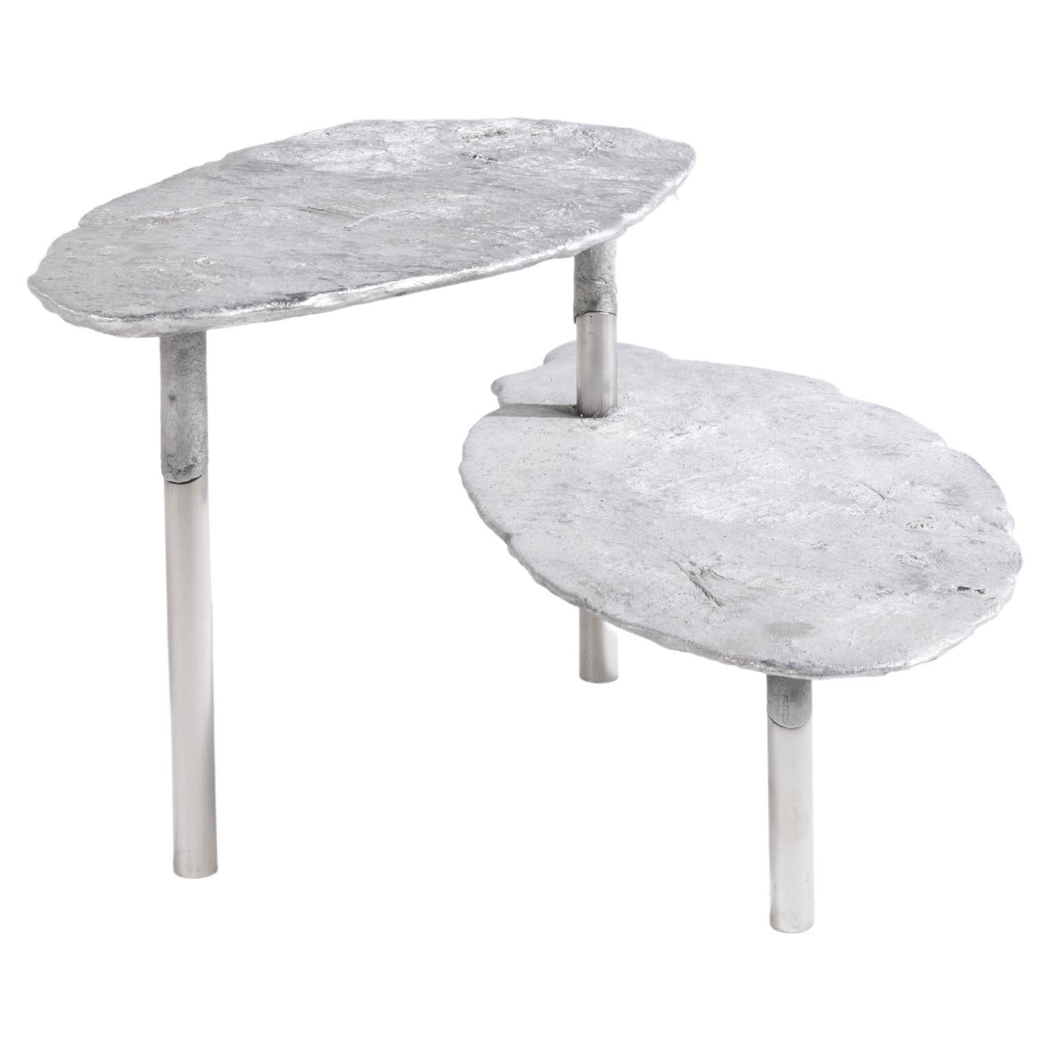 Aluminum Concretion Coffee Table by Studio Julien Manaira For Sale