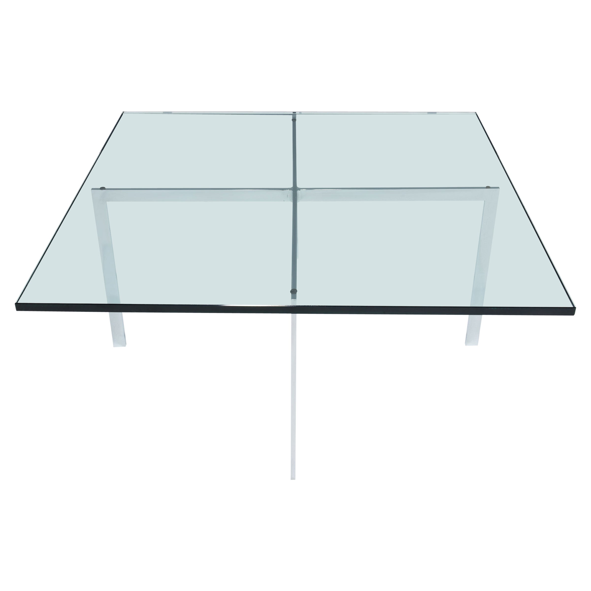 Mies Van Rohe for Knoll Barcelona Cocktail Table, Signed For Sale at 1stDibs