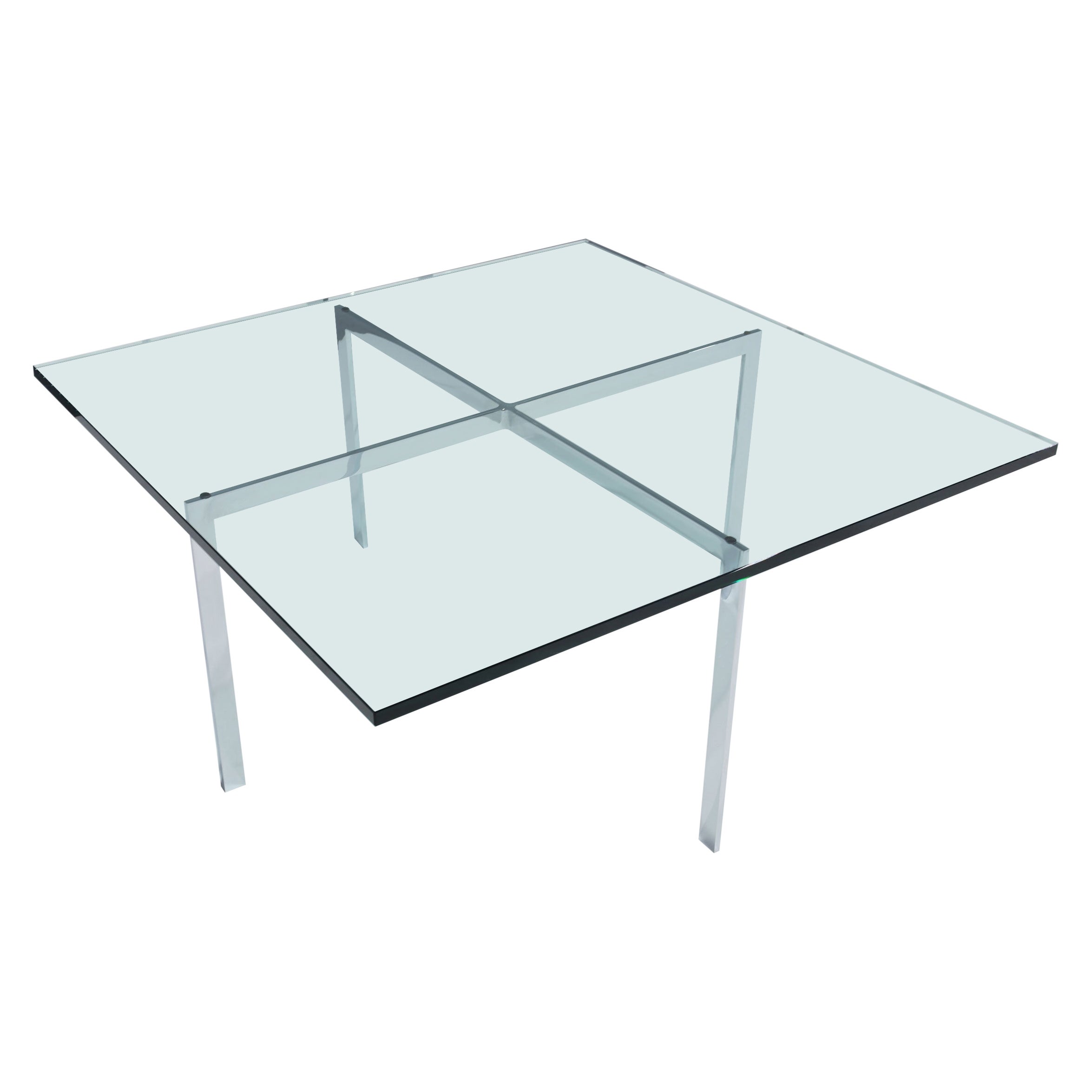Mies van Rohe for Knoll Barcelona Cocktail Table, signed For Sale