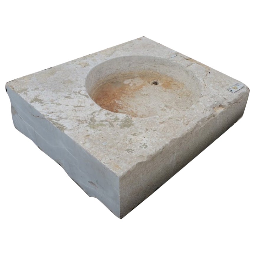 Antique Stone Basin For Sale 1