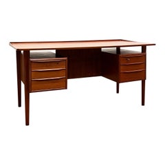 Mid-Century Teak Desk by Peter Løvig Nielsen, Denmark, 1960s