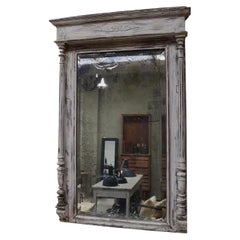 Tall Antique French Mirror in the Napoleon III Style, circa 1840