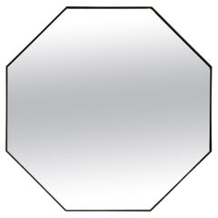 Large Brass Octagonal Mirror