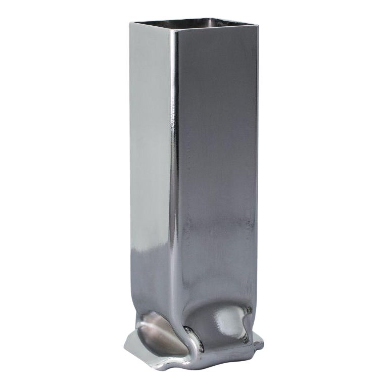 Chrome Plated Pressure Vase XL by Tim Teven For Sale
