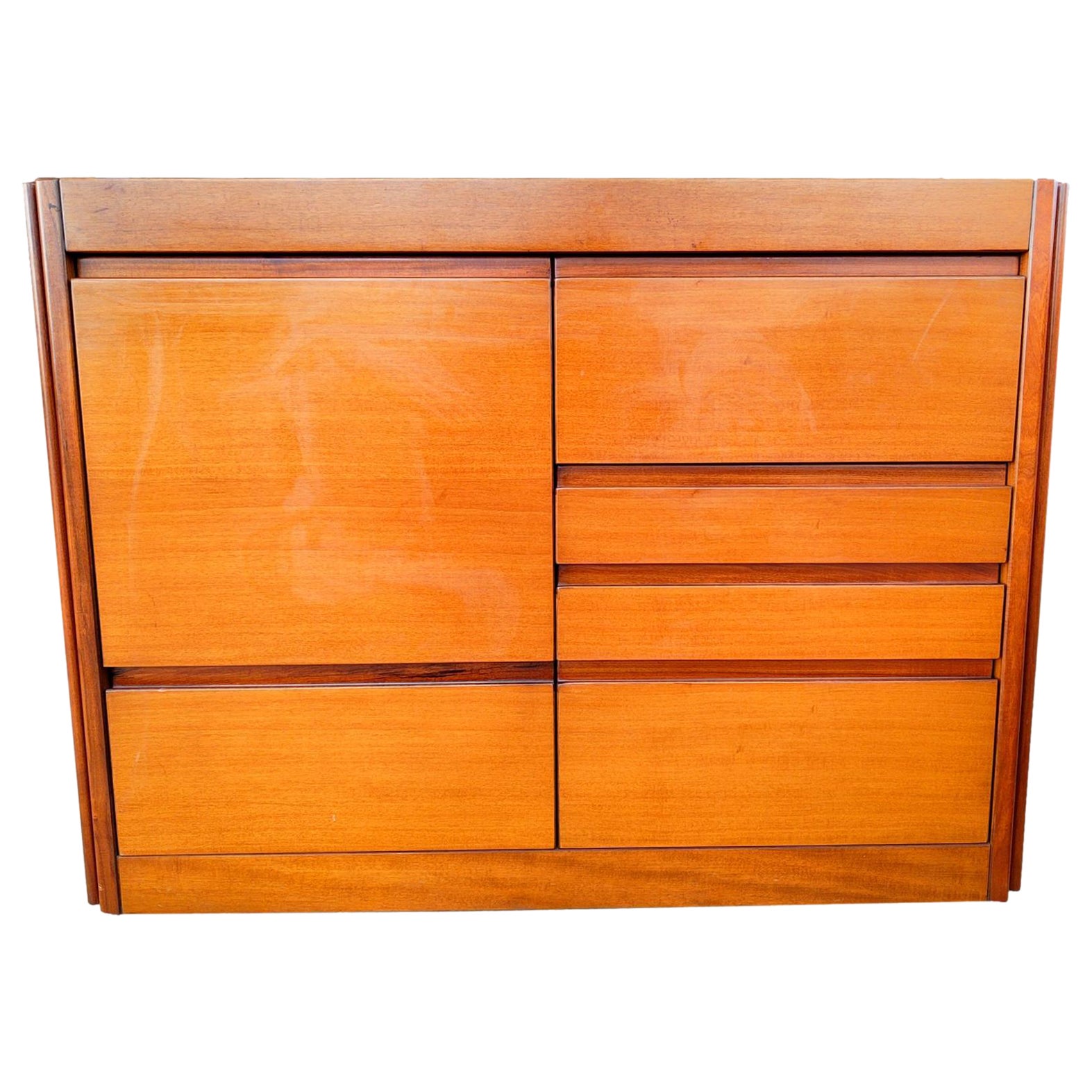 credenza design angelo mangiarotti for molteni 1960, second speciment For Sale