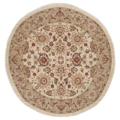 Tapis rond Sultanabad Revive, teinture naturelle