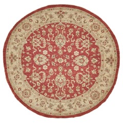 Alfombra Redonda Sultanabad Revival Tinte Natural