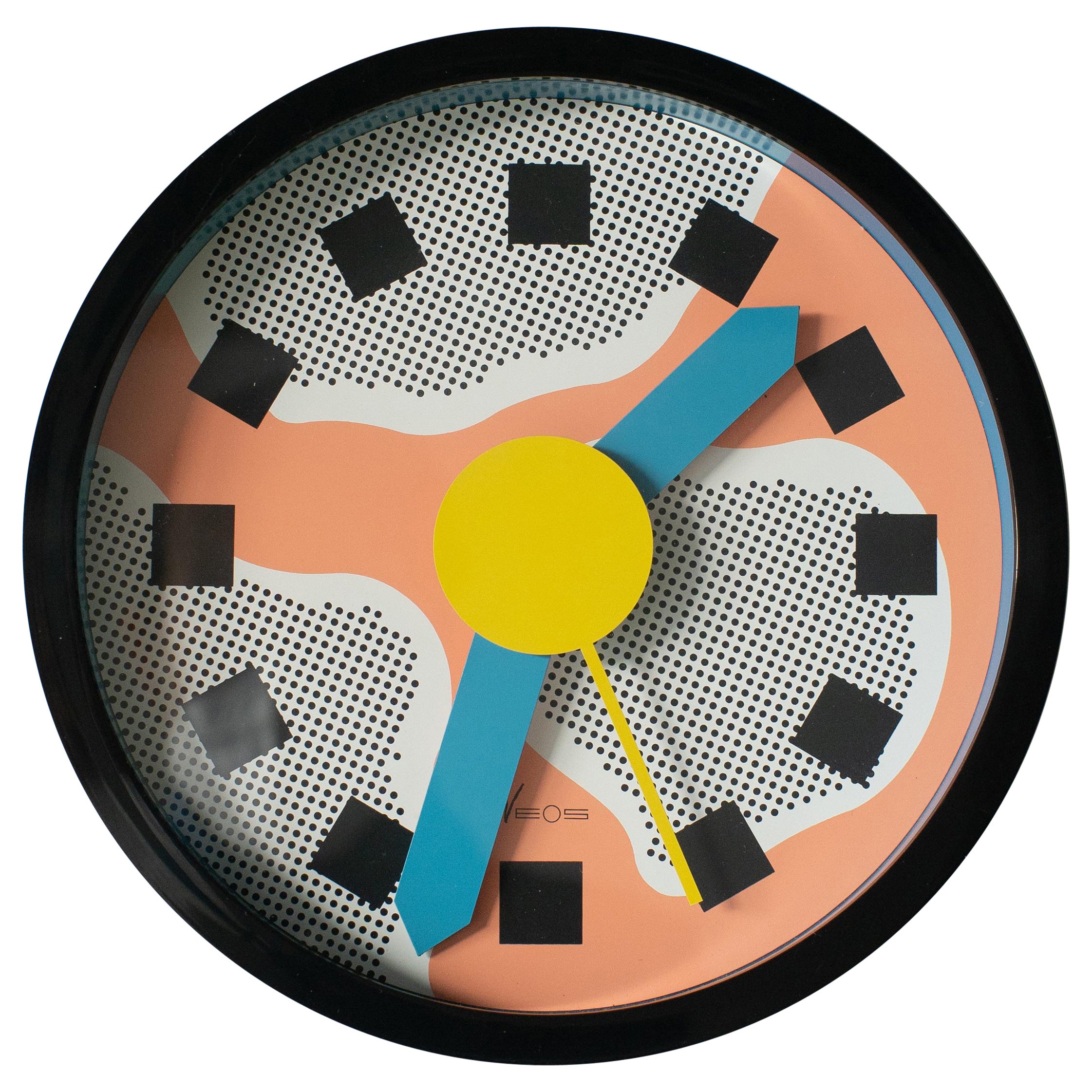 Horloge murale Neos George Sowden Nathalie du Pasquier postmoderne en vente