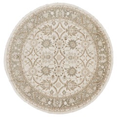 Vintage Style Sultanabad Revival Round Rug