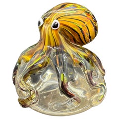 Gorgeous Murano Italian Art Glass Giant Octopus Paperweight, Italy, 1970s