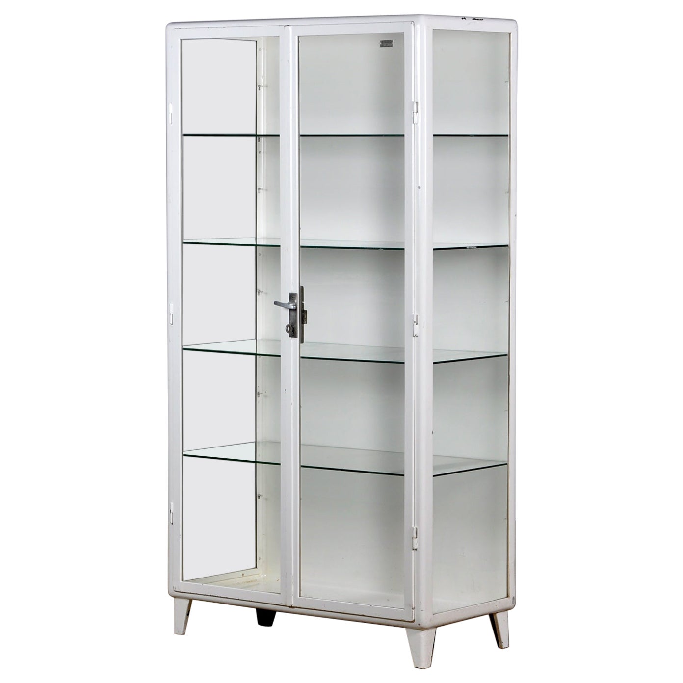 Restored Vintage Metal Medical Display at 1stDibs