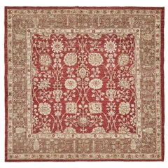 Natural Dye Tabriz Revival Square Rug