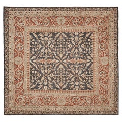Tappeto quadrato Amritsar Revival a tintura naturale