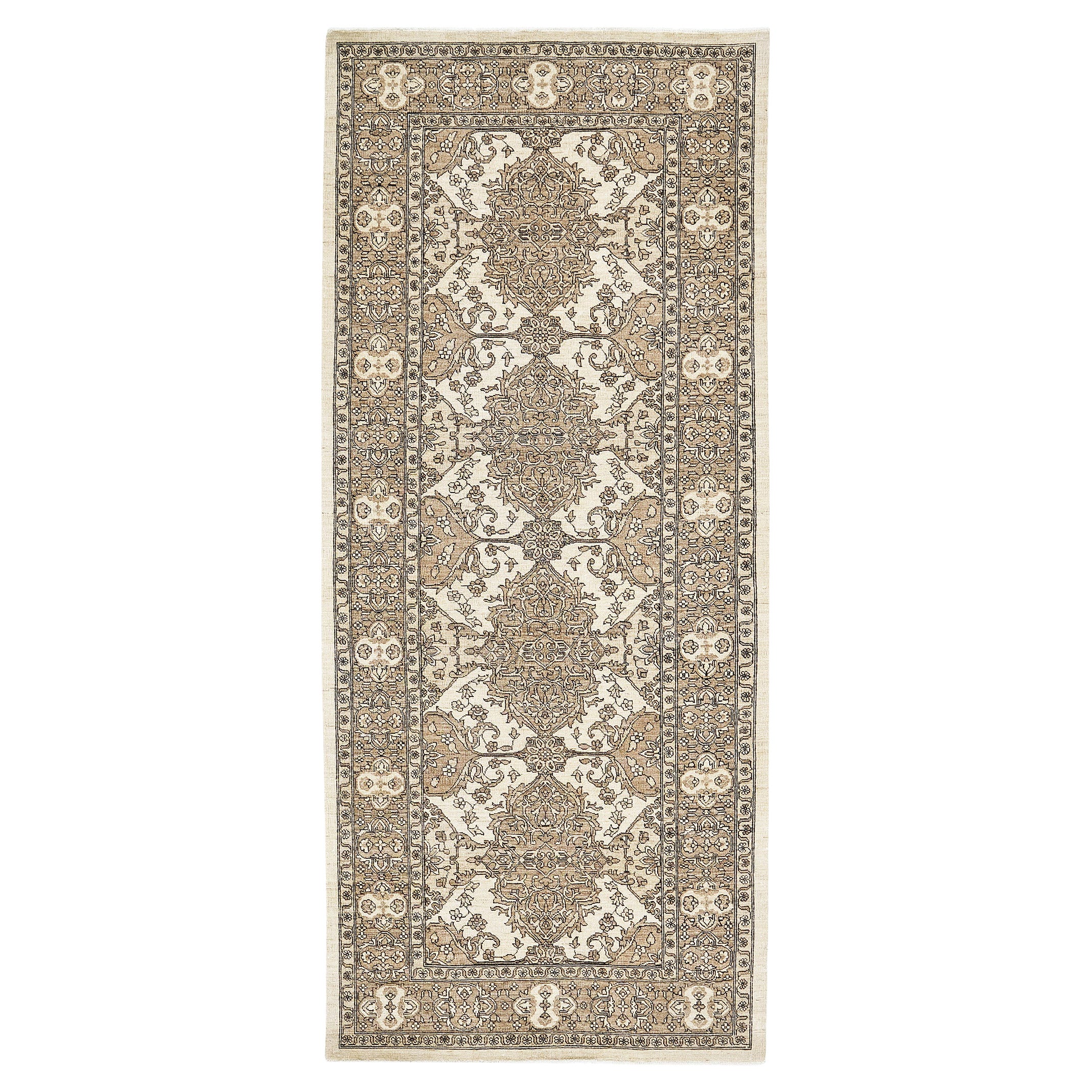 Vintage Style Tabriz Revival Rug For Sale