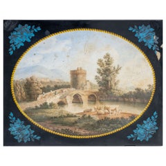 Scagliola Plate After Pietro Della Valle, Late 19th Century