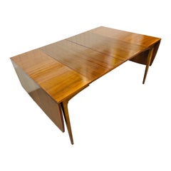 Mid-Century Lane Rhythm Walnut Drop-Leaf Dining Table