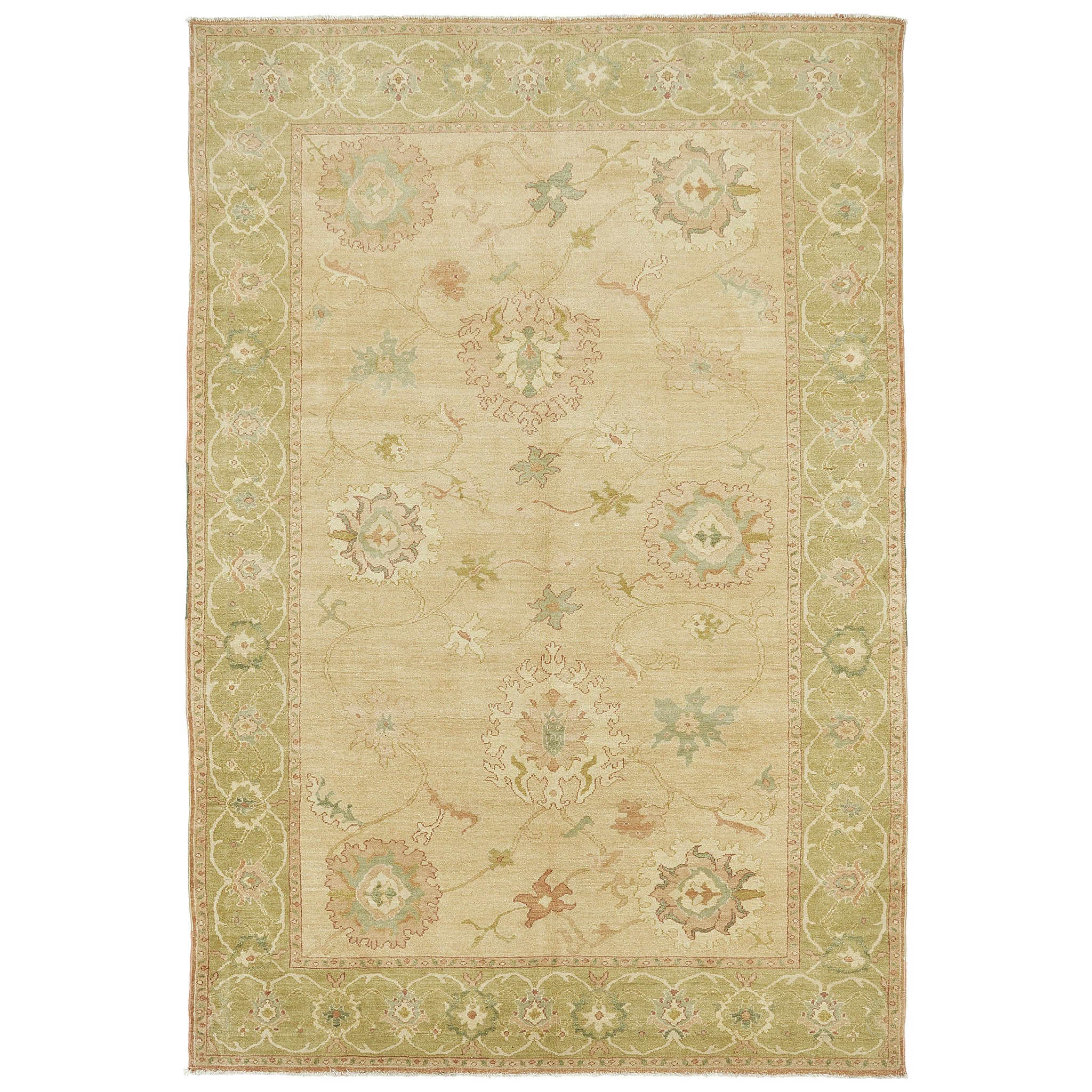 Egyptian Sultanabad Design Revival Rug For Sale